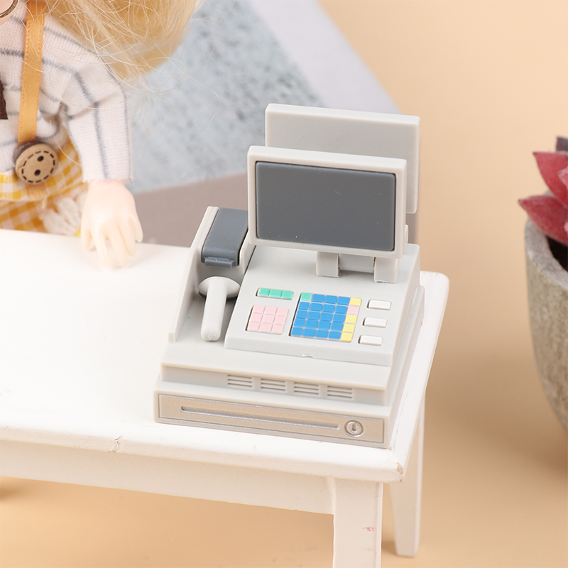ドールハウスミニスーパーマーケットレジ、スイベルカードセット - Toy Cash Register のレビューと価格