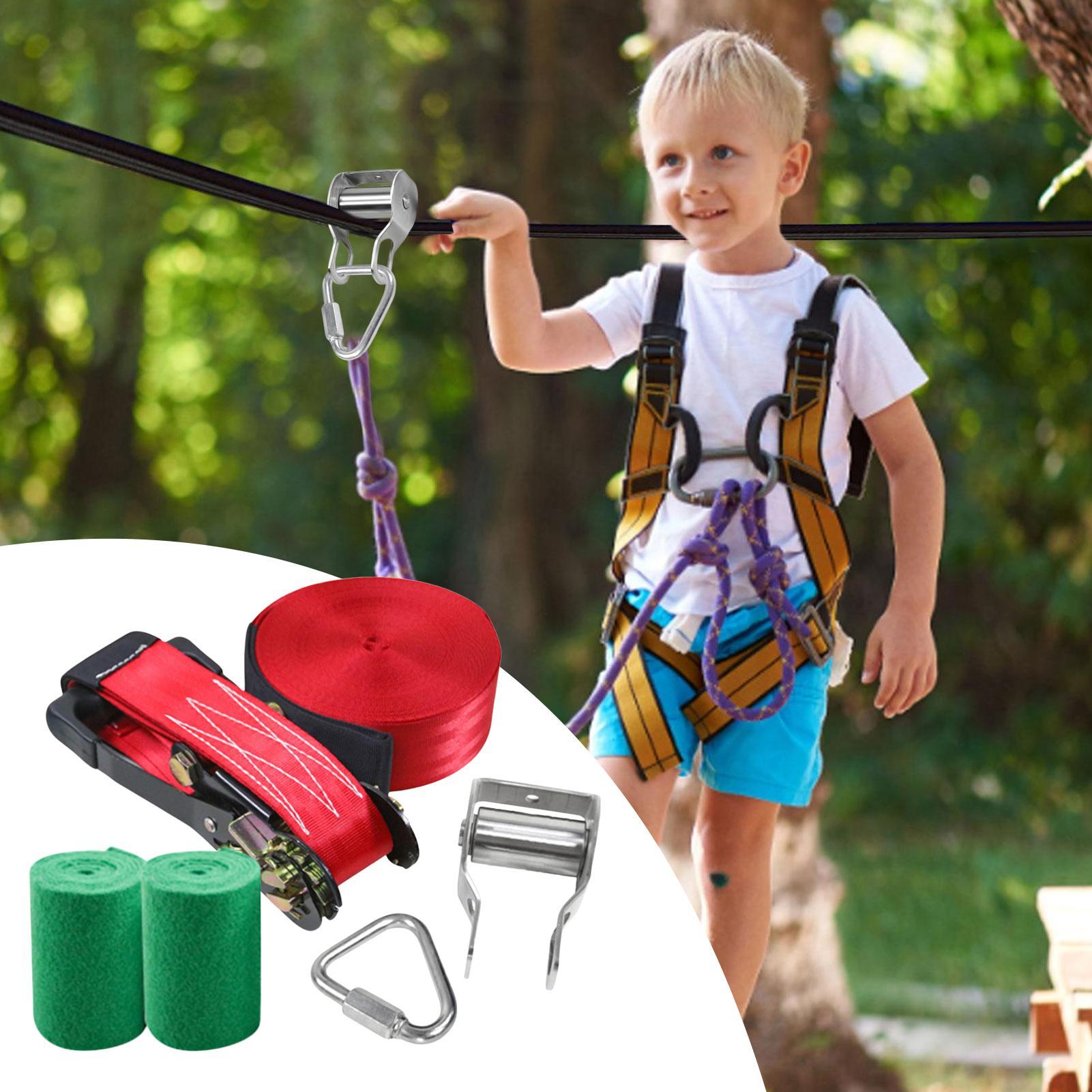 子供用ジップライン バランス遊具 屋外プレイセット キッズス - Kids Yard Toys のレビューと価格