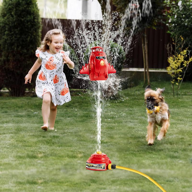 子供のための水スプリンクラーかわいい庭外 360 回転ロケッ - Kids Yard Toys のレビューと価格