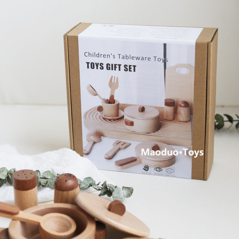 マオドゥオ おもちゃ ブナ材製 キッズキッチン プレイセット - Kids Toys Kitchen Set のレビューと価格