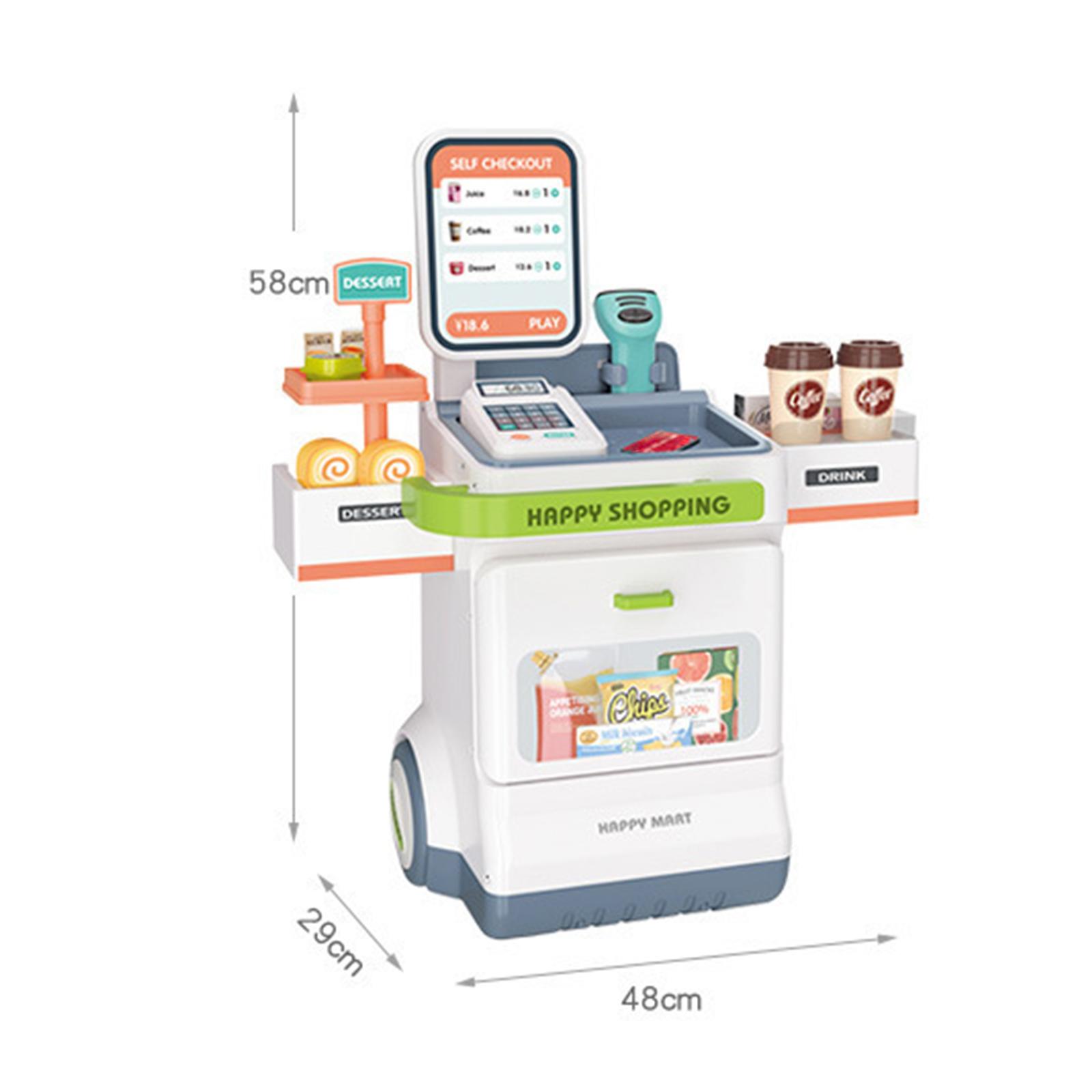 子供向けのスーパーマーケットのレジのおもちゃ。レジ、スキャナ - Toy Cash Register のレビューと価格
