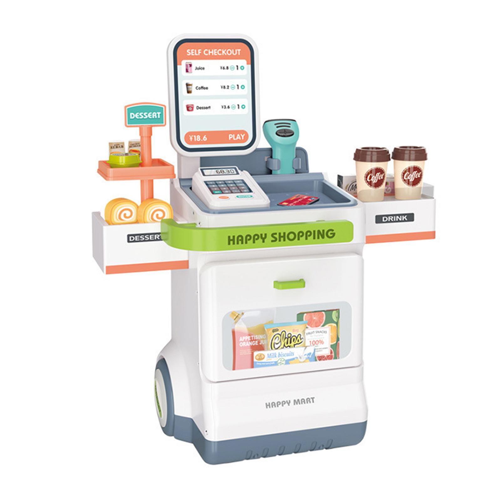 子供向けのスーパーマーケットのレジのおもちゃ。レジ、スキャナ - Toy Cash Register のレビューと価格